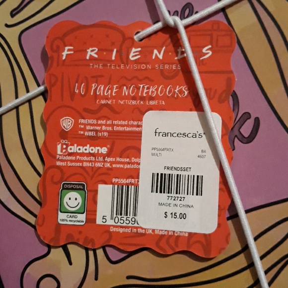 F•R•I•E•N•D•S Set of 3 notebooks - Picture 3 of 3